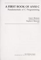 A First Book of ANSI C cover