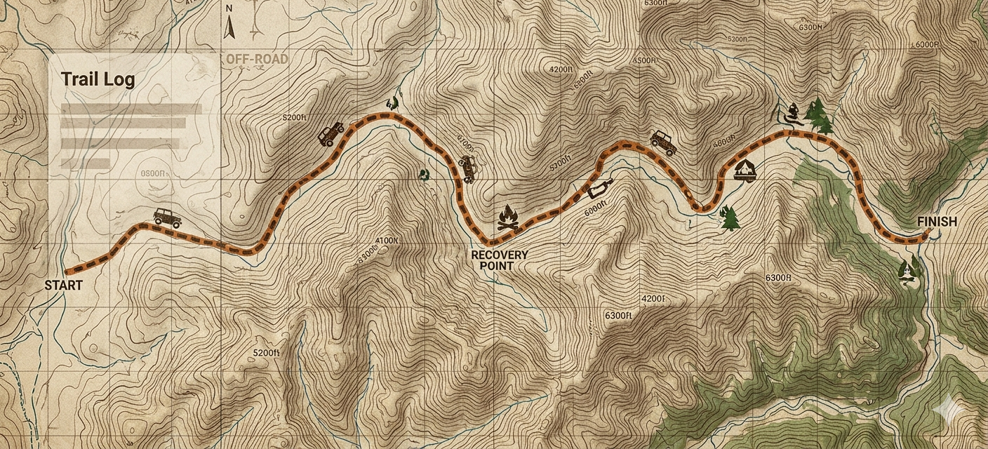 Off-road trail log